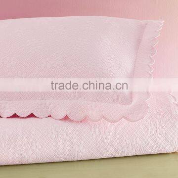 Woven Matelasse Coverlet and Sham