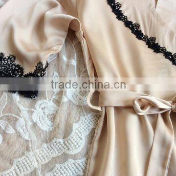 100% Silk Women Sexy Pajamas Two Piece Suit Quality Choice photo-5