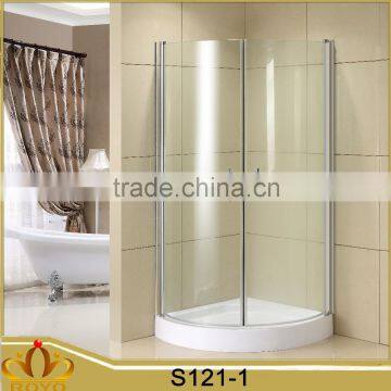 framelss profile quadrant sector bathroom pivot shower door R530