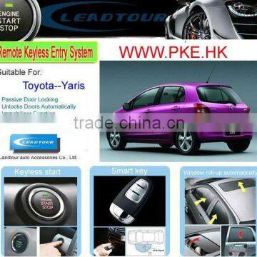 Keyless Entry Smart Push Button Start Engine RFID Lock Remote Start Car Alarm for Toyota Yaris