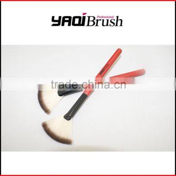 Synthetic hair Facial Fan brush made in China