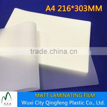 Laminating Sheets Factory Price A4 216*303MM Matt Laminating Pouches a4