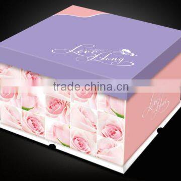 Custom size logo printing cake boxes wedding