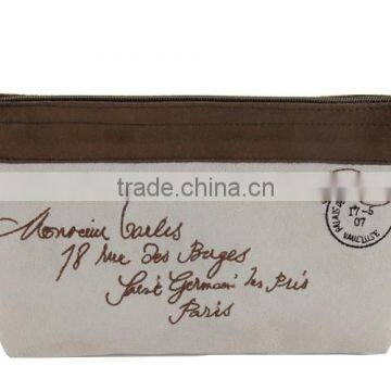 Handmade Craft Fabric Cosmetic Bag With Exclusive Embroidery Design photo-3