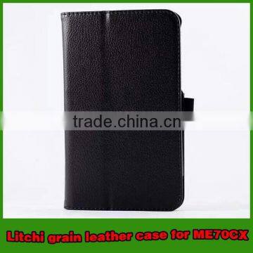 Hot selling leather stand tablet case for asus memo pad 7 ME70CX