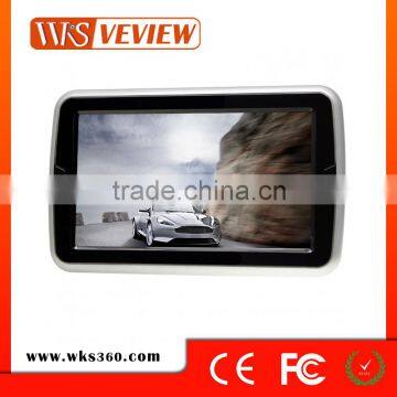 2016 new 10.1inch headrest DVD player with touch screen/ button with bracket hanging behind of front seat
