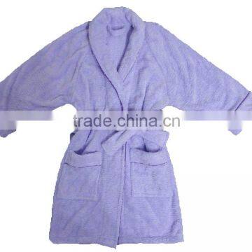 100% Polyester Microfiber Bathrobe with binding