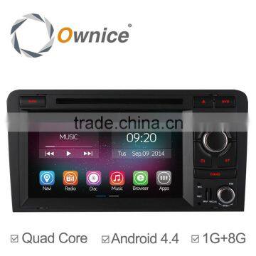 Ownice C200 Quad Core Android 4.4 car dvd GPS player for Audi A3 S3 Built-in Wifi BT