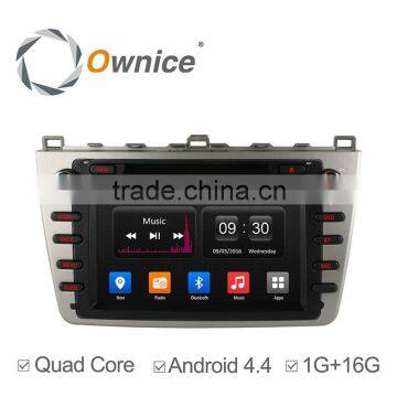 Ownice quad core Android 4.4 car DVD GPS for Mazda 6 2008-2012 with Mirror link