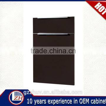 wholesale round corner laminate uv kitchen cabinet door design China