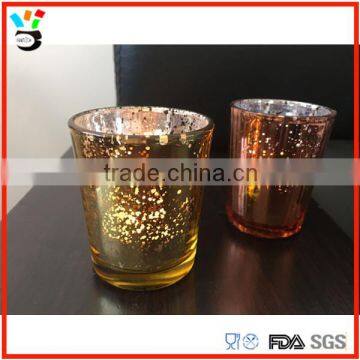 Best Decoration Tableware Beautiful Design Plating Glass Candle Cup