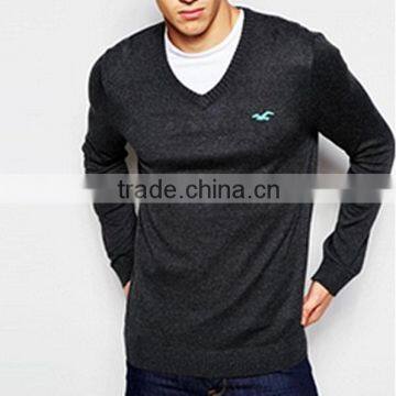 High Quality Wool Acrylic Autumn Pullover Men, Men Fashion v Neck Sweater Pullover Wholesale photo-3