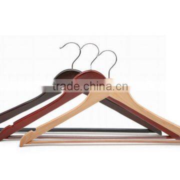 Metal hook for Cheap Wooden clothes hanger