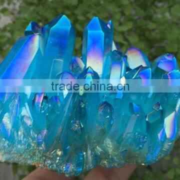 wholesale high quality blue crystal cluster as home or office decoration