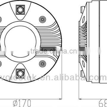 TSCT-7201 Speaker Midrange Line Array Tweeter Horn Driver Compression Driver photo-3