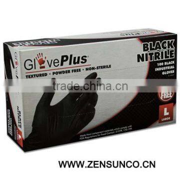 Glove Plus Black Nitrile Gloves MOFIX-GPNB