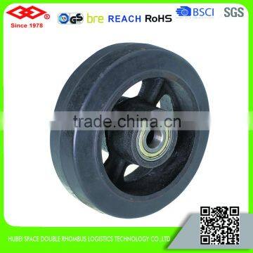 100mm Heavy Duty Black Rubber Roller Bearing Wheel Caster photo-6