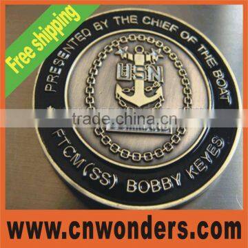 Best selling enamel metal coin