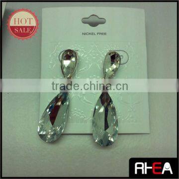 Fashion Bridal Gift Double Side Zircon Stud Earrings