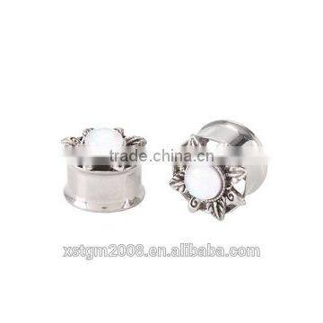 stainless steel ear gauges and ear tunnels piercing body jewelry