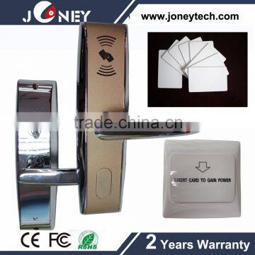 13.56mhz RFID HF MF hotel card lock with backup mechanical key LH4000