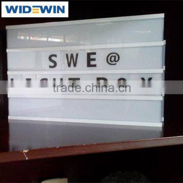 DIY Advertising LED Backlit Letter Light Box for Store Decoration