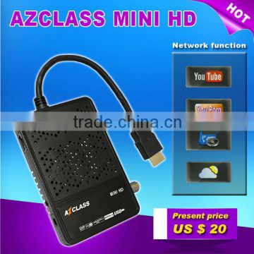 large stock product Azclass mini hd IKS mini HD satelite receiver /decoders support nagra 3