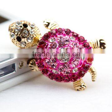 rhinestone dust plug luxurious crown earphone dust,promotion gift A118