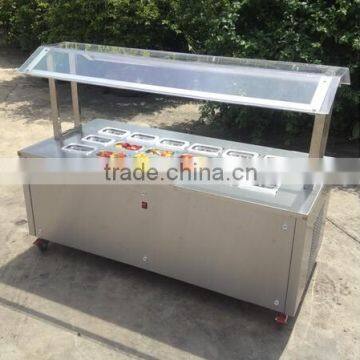 China OEM factory freezer display for ice cream with stainless steel body