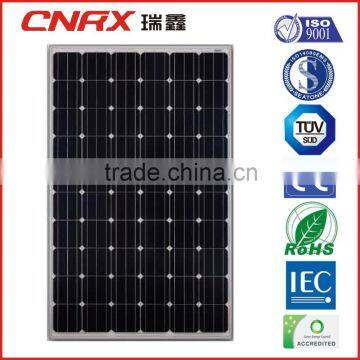 A grade cell high efficiency 250W solar panel with TUV IEC CE in China