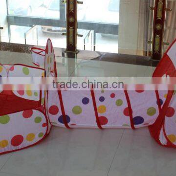 Hot Selling Polka Dot 3 in 1 Kids Climbing Tent Tunnel Pop up Kids Play Tent photo-5
