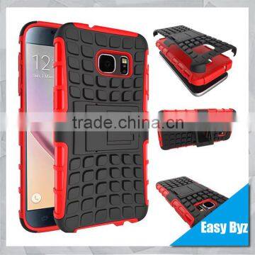 Dual Layer Tough Rugged Kickstand Hybrid Heavy Duty Armor Shockproof Case for Samsung Galaxy S7
