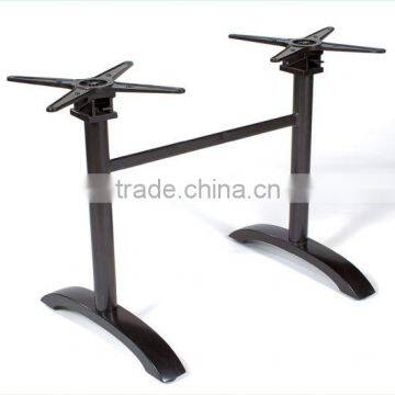 Aluminum round Tube Table Base CA402 Black fold