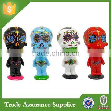 Factory Direct Resin Sugar Skull Bobble Heads