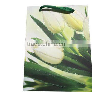 Unique Beautiful Flowers Design Cheap Paper Gift Bag photo-4