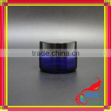glass cream jar 15 g with blue glass jar with glass jar for cream