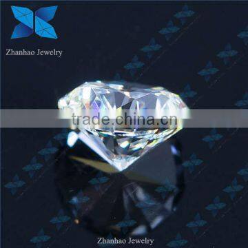 China raw synthetic white D round sona diamond