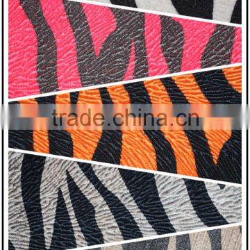 Black and white Club Monaco Pattern China Textile Flock Printing Print Fabric