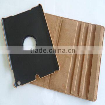 360 Degree rotation stand leather case For ipad Mini