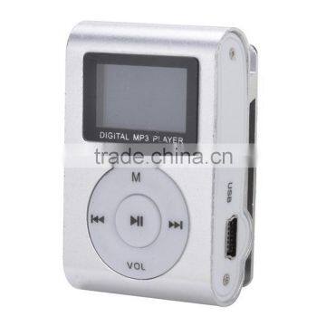 High Quality MINI Clip MP3 Player With Micro TF/SD Card Slot With Cable/USB Earphone Music players