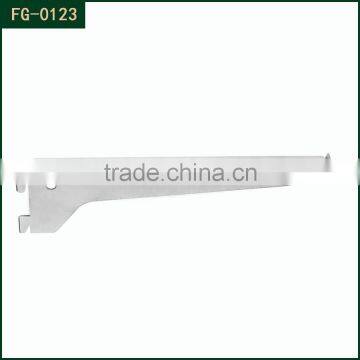 Slotted strut channel mounted metal brackets for holding glass