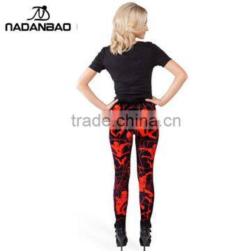 2016 New Arrival Women Legins Spider-Man Fitness Sexy Red Leggings photo-5