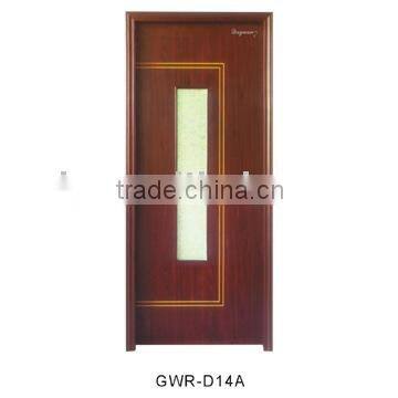 Glass interior PVC door