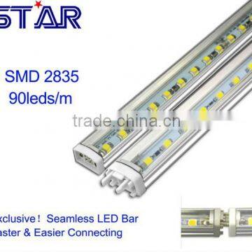 500mm SMD 2835 Seamless LED Bar Light High Bright 90leds/m Non Waterproof U-Shape LED Rigid Bar Strip Canbinet LED Lamp