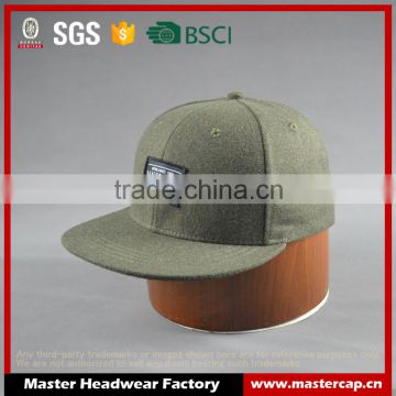 Custom military flat brim fitted caps