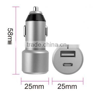 Promotional Three Port Usb Car Charger,Wholesale Usb Car Charger Adapter,12v 2a Output Metal Usb Car Charger photo-2