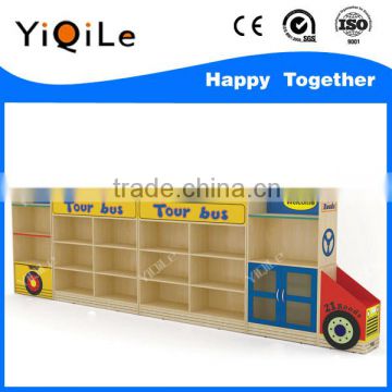 Kids Furniture Daycare Tour Bus Storage Cabinet&Shelves