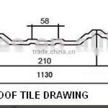 Skylight for Factory Building Tile 1.5mm Thick Transparent Roof Covering