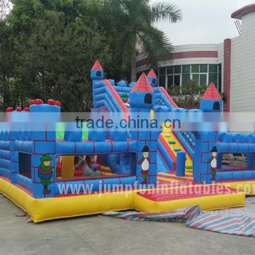 Large jumping castle for children amusement park,Inflatable BOUNCE house with slider inside