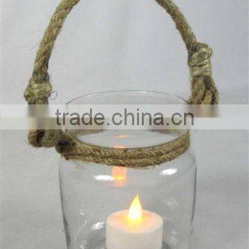 Mason Jar Lanterns, Glass Candle Holder, Hurricane Candle Holder/ Home Decor/Container/Cotton Pot/glass jar/glass jar with lid